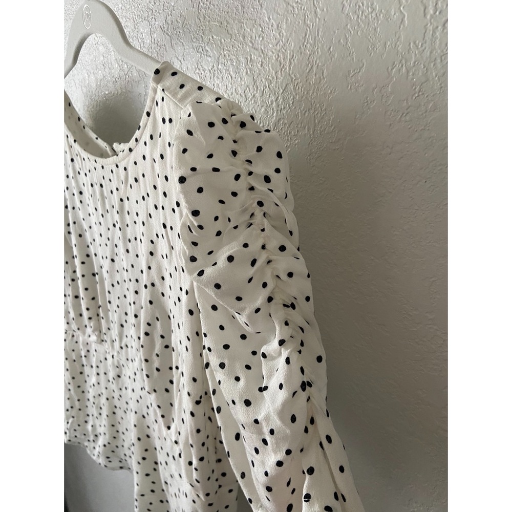 Abercrombie & Fitch Open-Back Polka Dot Blouse M